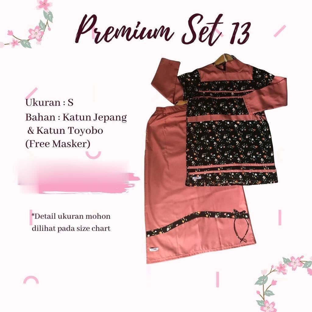 EZ PONDOK SANTRWATI MUSLIM - PREMIUM SET 13 - SETELAN ROK BAJU HARIAN SANTRI GONTOR PUTRI
