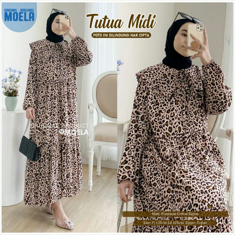 ESLIN, TAHCI, TUTUA, TIMI, KiSBI,TIGEA, MACIDA,KIMI  MIDI Dress Ori by Moela