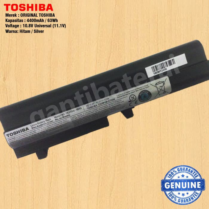 Baterai ORI Toshiba NB200 NB255 NB201 NB205 PA3732 PA3835 BLACK SILVER