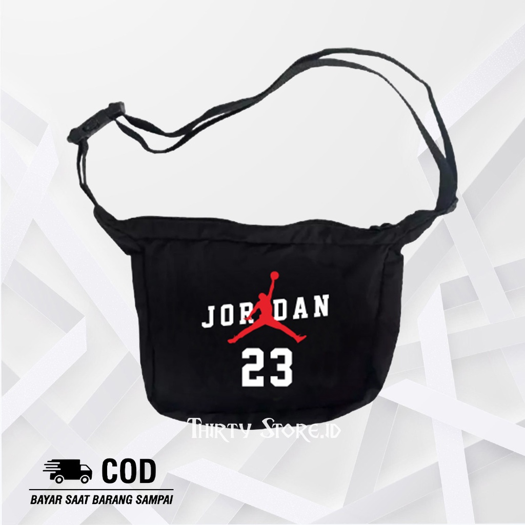 Sling Bag New Jordan Slingbag Pria Wanita / Tas Selempang New Slempang Semi Canvas | Thirtystore.Id