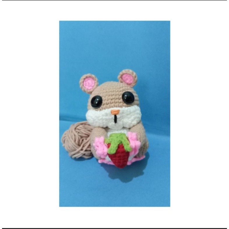 hamster amigurumi/boneka rajut hamster (handmade)