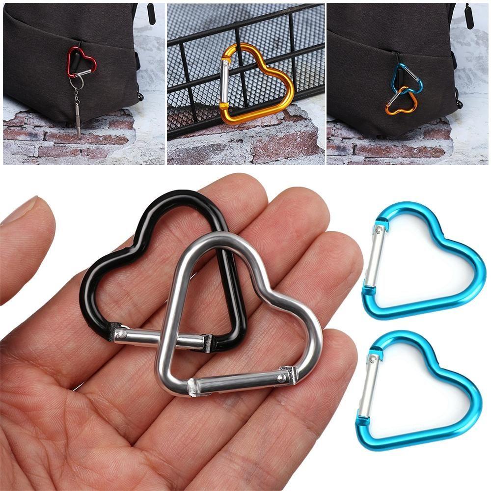 Suyo 3 /6/9pcs Carabiner Aluminium 10warna Aksesoris Panjat Botol Air Gantung Keyring Hook