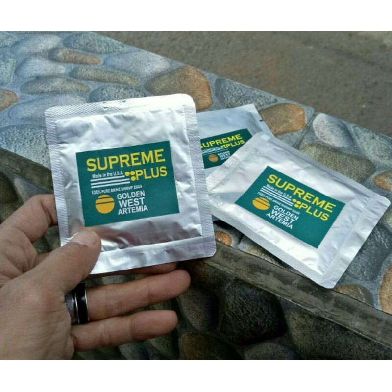 SUPREME PLUS GOLDEN ARTEMIA Vitamin/Makan ikan Cupang, Koi Dsb 5gram