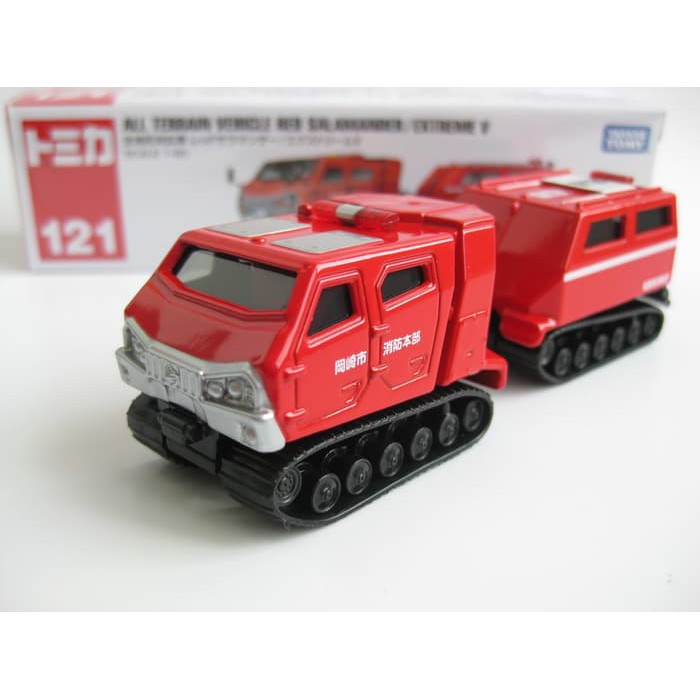 Unik Tomica LONG 121 All Terrain Vehicle Red Salamander / Extreme V Berkualitas