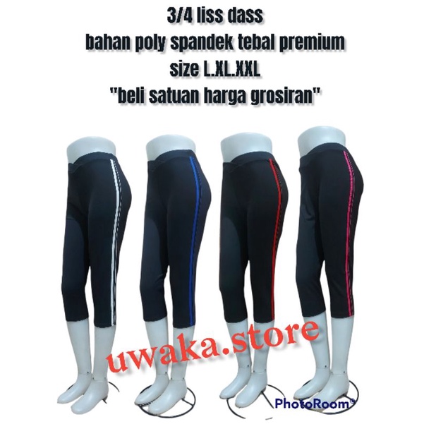 celana senam  3/4 olahraga fitnes gymcelana senam aerobik wanita/ celana senam wanita import senam m