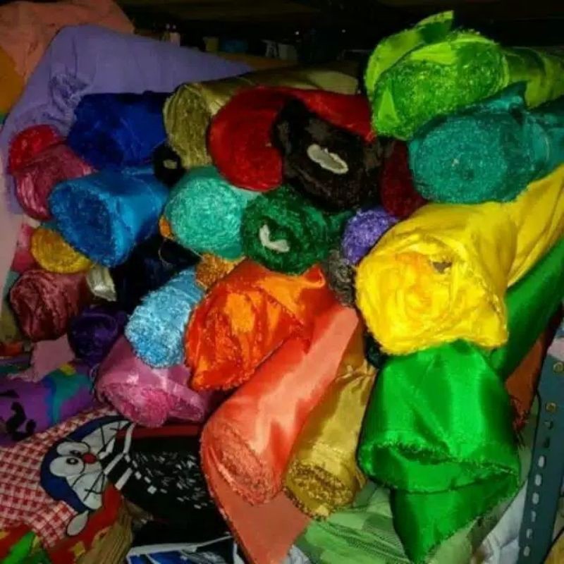 1 Roll Kain Kain Peles Habute Kahatex / Habutai Abutai Satu Roll