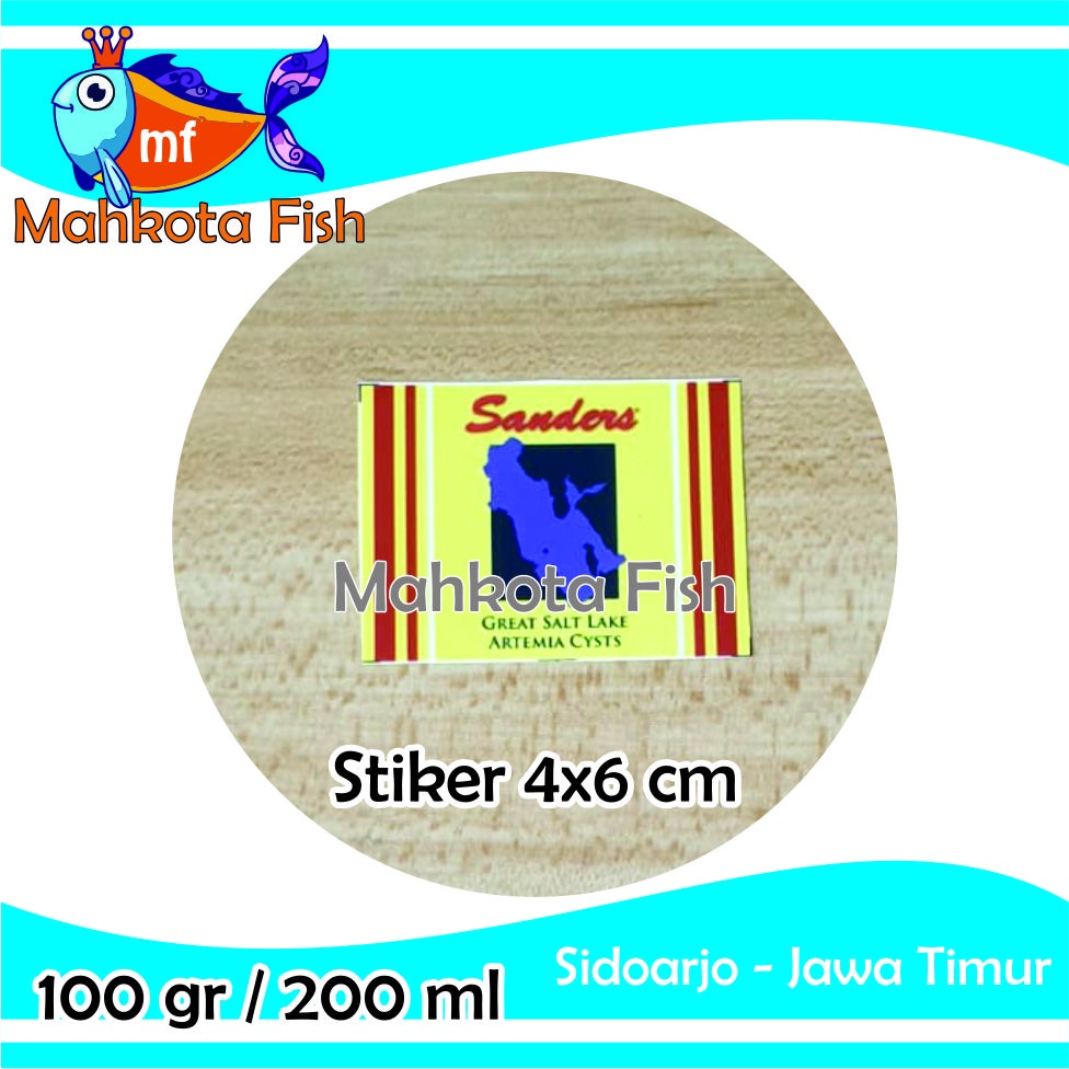 Botol Artemia Sanders | Botol Repack 100 gr / 200 ml Artemia Sanders | Artemia Sanders