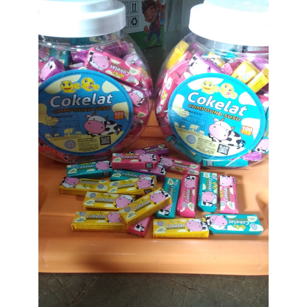 

COKLAT COMPOUND SUSU ISI 100PCS