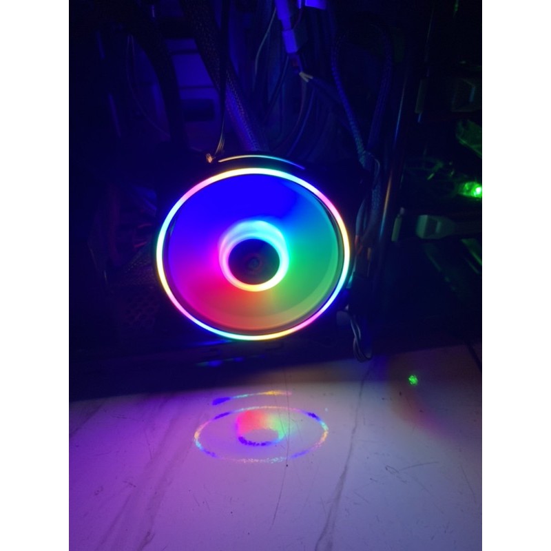 XBT GALAXY RGB Auto Fan Casing 12CM Double RING LED - Fan Case XB-117