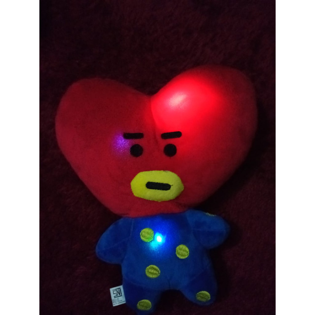 Boneka Korea Cute Baby Face Sitting KPOP dapat Menyala Terdapat Lampu LED Glow