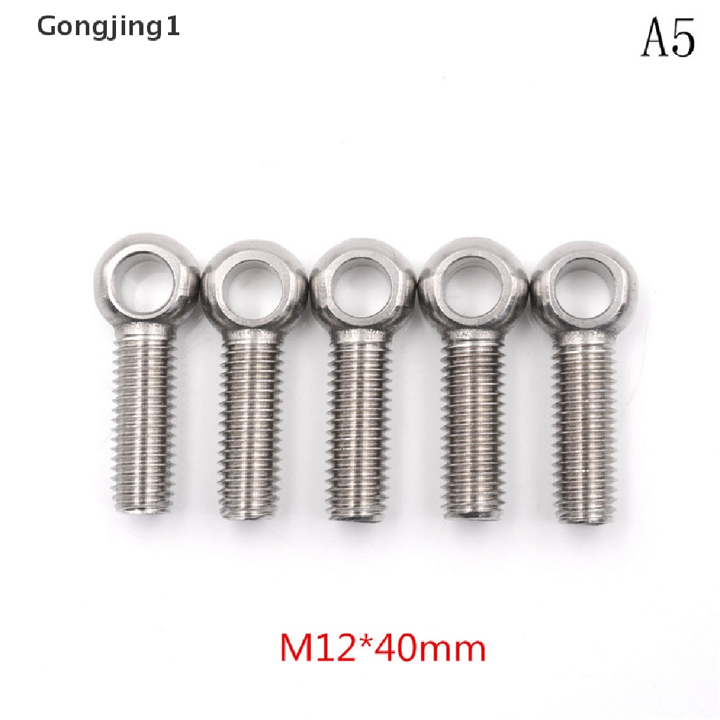 Gongjing1 5pcs Baut M5 M6 M8 M10 M12 Bahan Stainless Steel