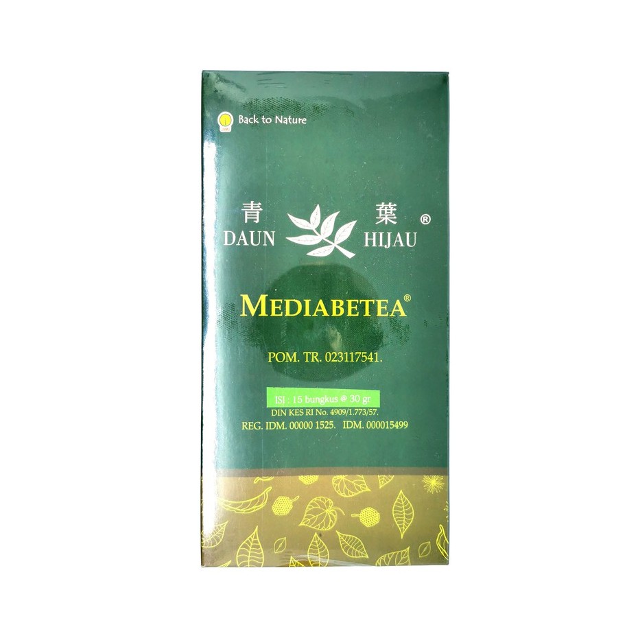 Daun Hijau Mediabetea Untuk Diabetes Ramuan Godok 15 Sachet Shopee Indonesia