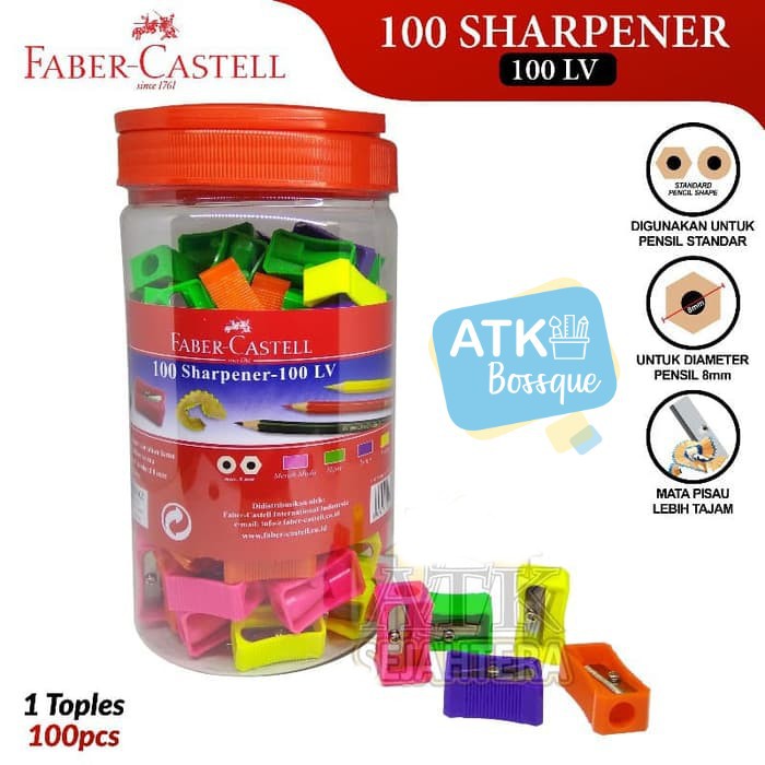

Faber Castell Sharpener 100LV Rautan Pensil Alat Tulis ATK Murah