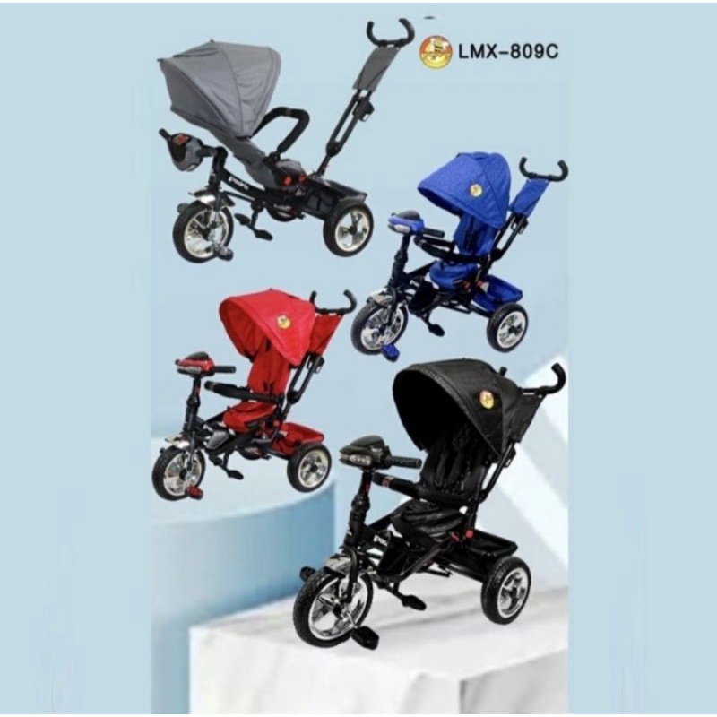 Sepeda Anak roda tiga Tricycle pacific LMX-809C Baby stroller