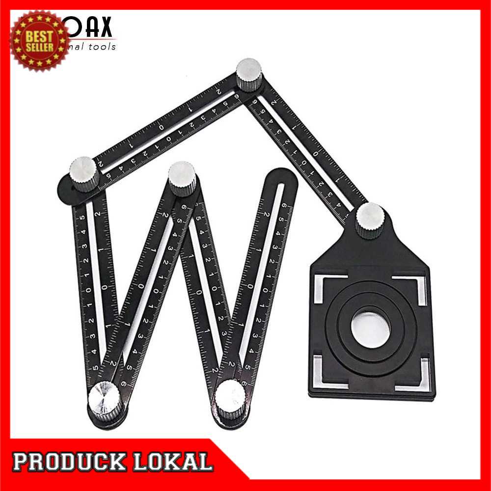 

Alat Bantu Penanda Six Sided Ruler With Hole Locator - A50