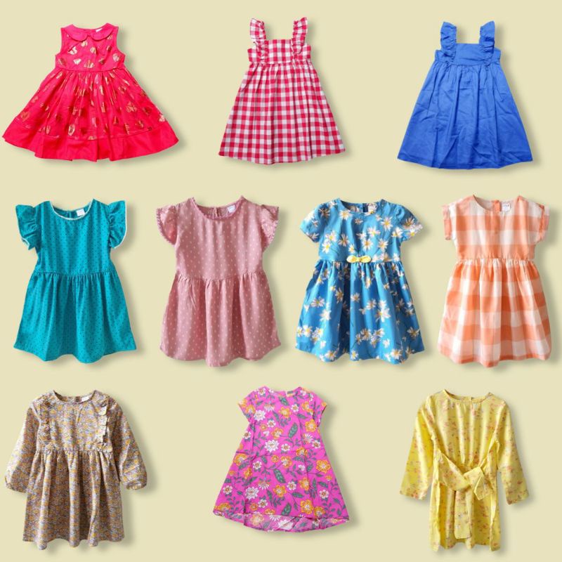 Dress Gaun Terusan Anak Perempuan Cewek Murah Little K