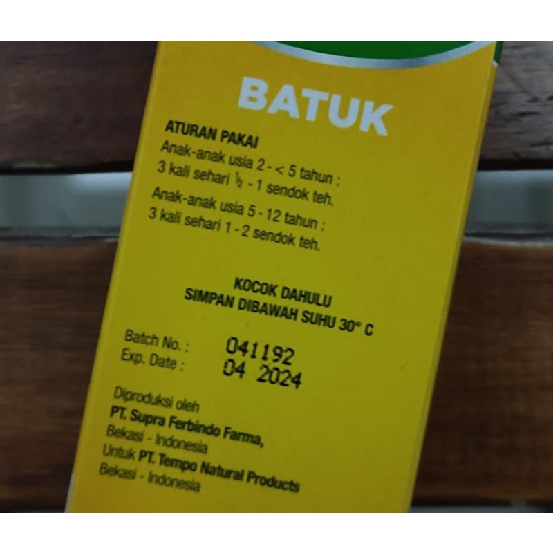 Wybert Herbal Anak 60 ML / Obat Batuk Anak / Melenggakan Tenggorokan