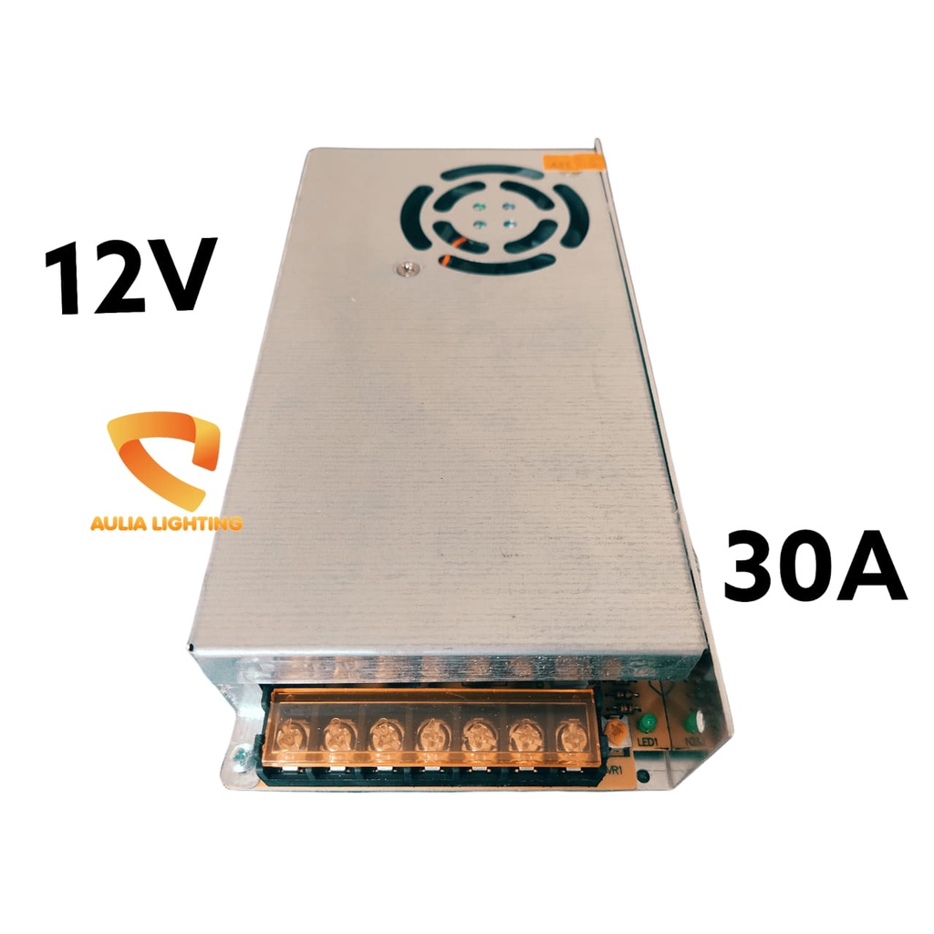 Power Supply 12V 30A 360W Output Power and 220V Input Voltage switching 30 Ampere CCTV DVR LEd strip