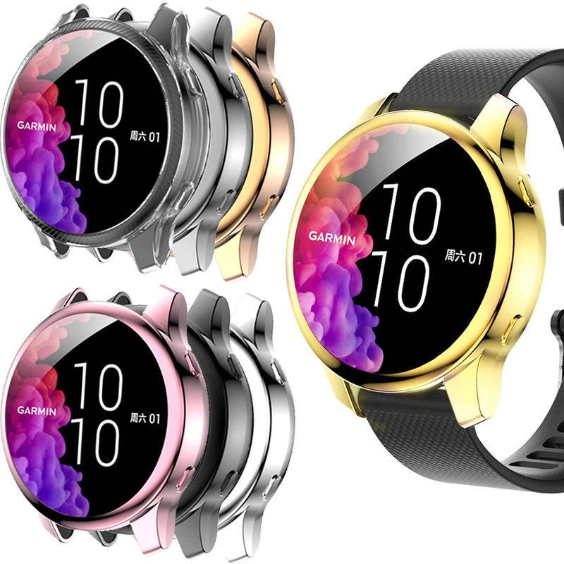 Casing Pelindung Layar Smartwatch Garmin Venu Bahan Tpu Anti Gores Dengan Bumper