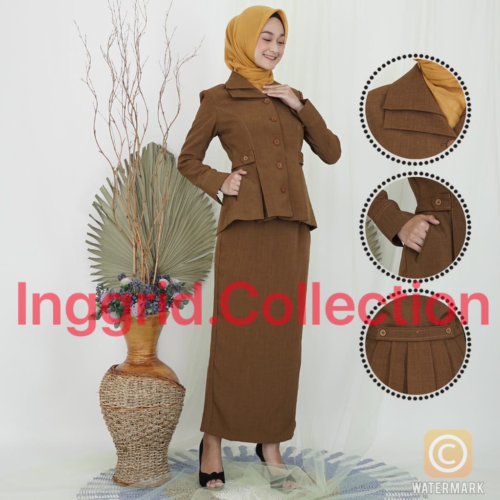 Seragam Pemda PNS Kheki Muslim non Muslim jangkis