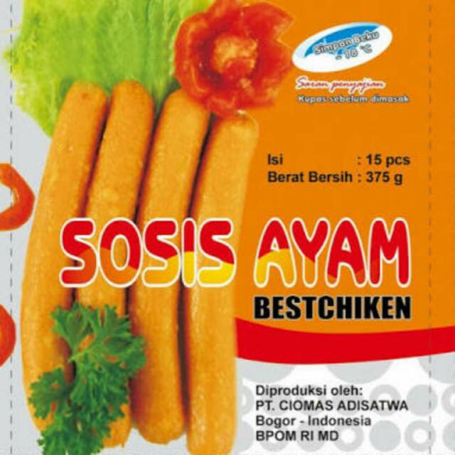 

Sosis CAS 375gr isi 15pcs sosis ayam enak sehat halal