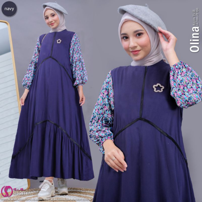 [BARU] OLINA DRESS BY SHOFIYA BAJU MUSLIM WANITA KEKINIAN