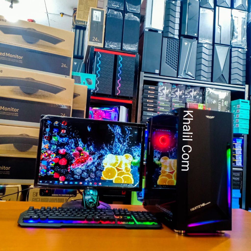 PC GAMING EDITING CORE I7/VGA 2 GB/RAM 16 GB/HDD 500 GB/LED 19&quot; FULLSET