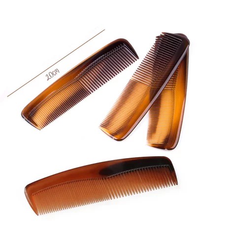 Sisir Rambut Hitam / Warna Random / Gagang Garis / Sisir Kutu Serit / Sisir Karakter -  Bahan Tebal Kualitas Premium