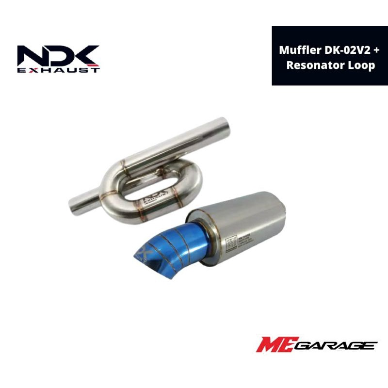 NDK Exhaust DK-02V2 + Resonator Loop