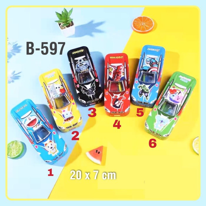 

Wow Sos Kotak Pensil Kaleng Mobil Set 7X20 / Tempat Pensil / Pencil Case Trendi
