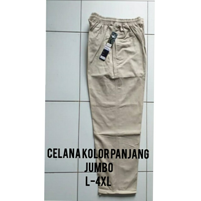 celana panjang kolor pinggang karet pria big size (K2X6) Jeans Pria Sobek Sobek Slim Fit Orgnl Brand