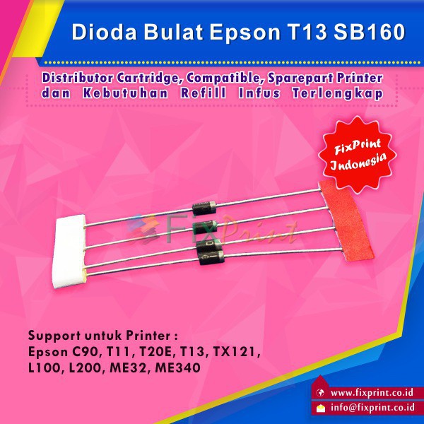 Dioda SB160  Dioda Bulat Epson C90 L100 L200 T11 T13 T20E TX121 ME32 ME340 10pcs