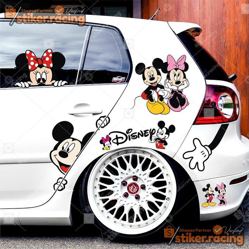STIKER MICKY MOUSE STIKER MOBIL ANIMASI  LUCU DAN IMUT STIKER MICKY MOUSE STIKER MOBIL ANIMASI  LUCU