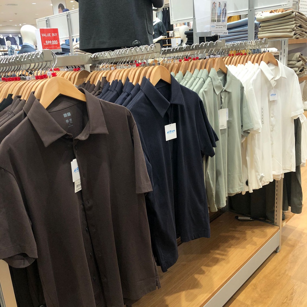 Jastip Uniqlo Kaos Polos Cowok Airism Lengan Pendek Best Seller