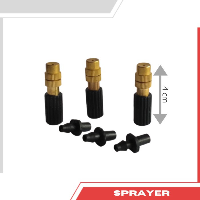 Sprayer Alat Penyiram Tanaman Springkler Irigasi Alat Berkebun Kuningan Lurus.