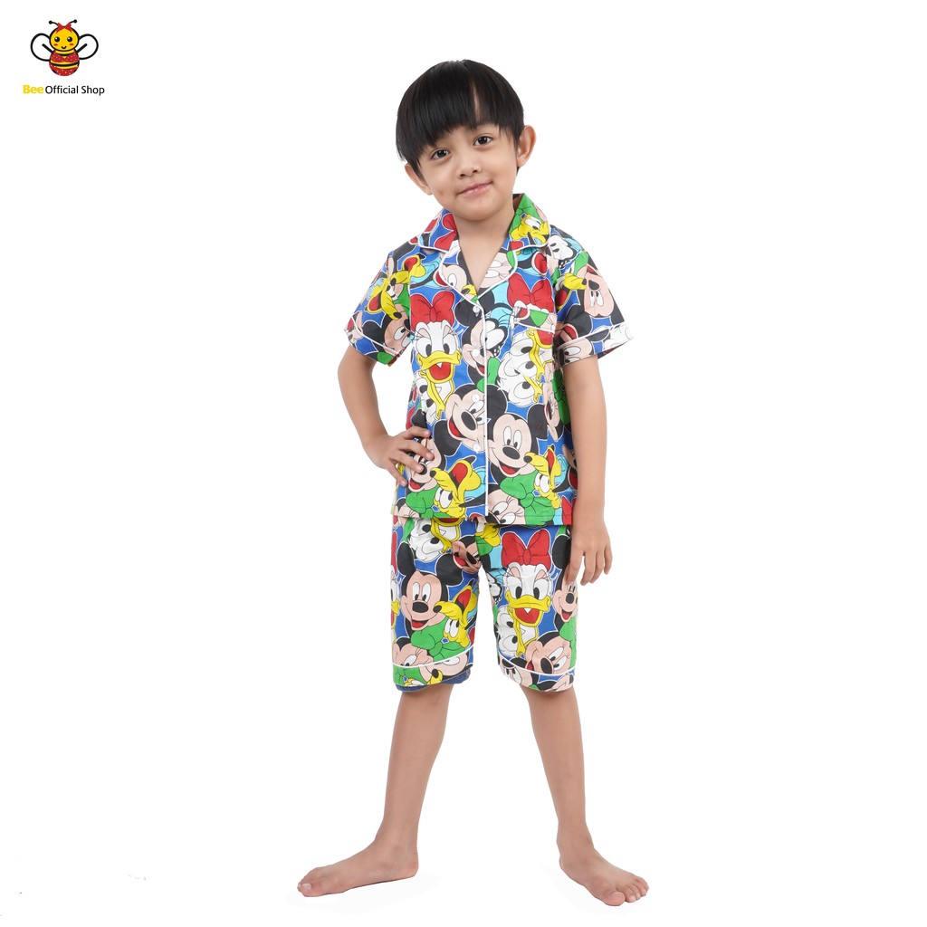 BEE - Piyama Anak Baju Tidur Anak Umur 4 Sampai 14 Tahun Exxen 3/4