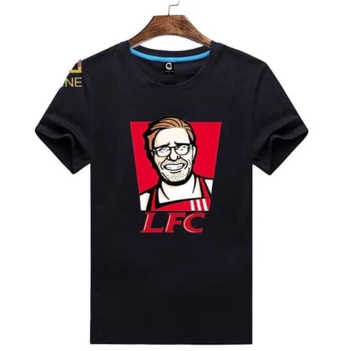 KAOS DISTRO LFC KFC LIVERPOL JURGEN KOP BAJU TSHIRT BOLA combed 30s