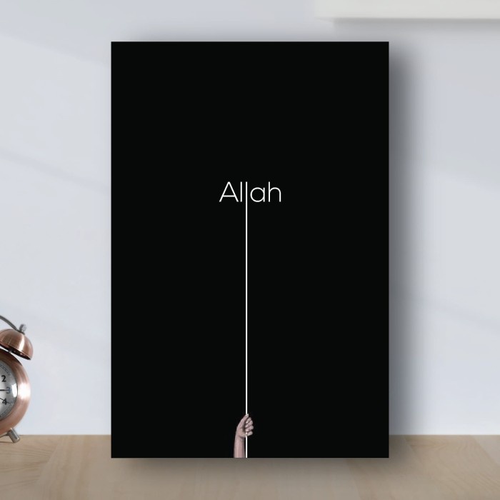 dinding-hiasan- poster tali allah hiasan dinding minimalis - poster kayu mdf -hiasan-dinding.