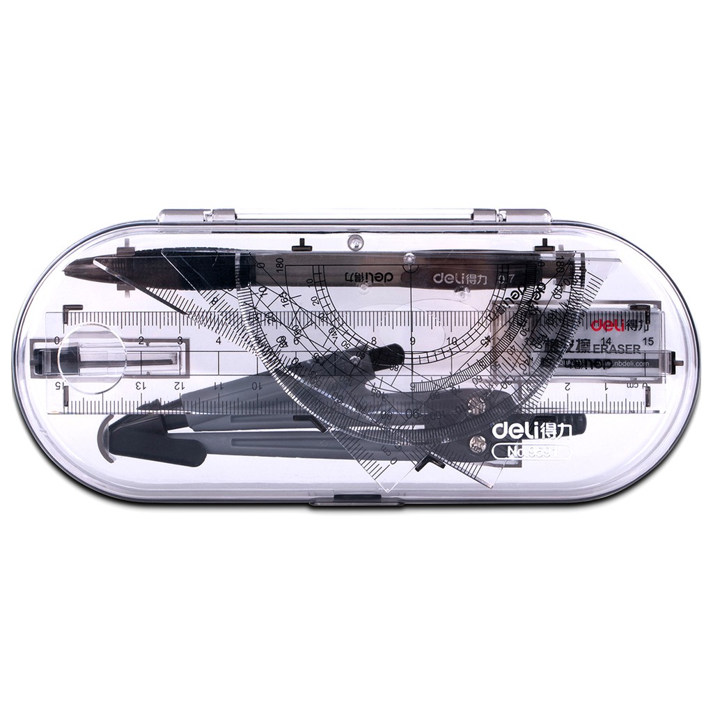 

Deli Peggaris Ruler Set Sekolah Skala yang akurat mudah dibawa dan praktis 9591