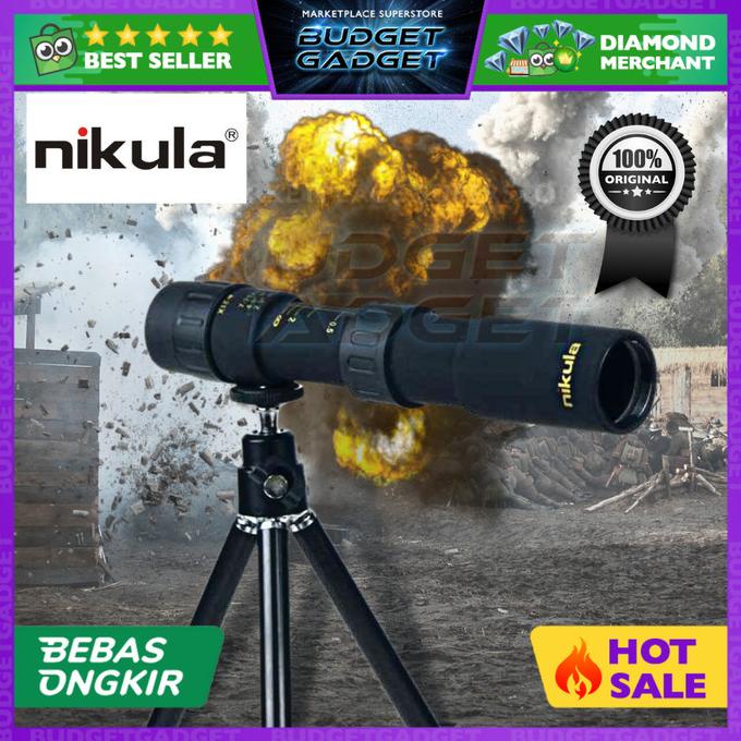 Nikula Monocular Telescope Teropong 10-30x25 Zoom