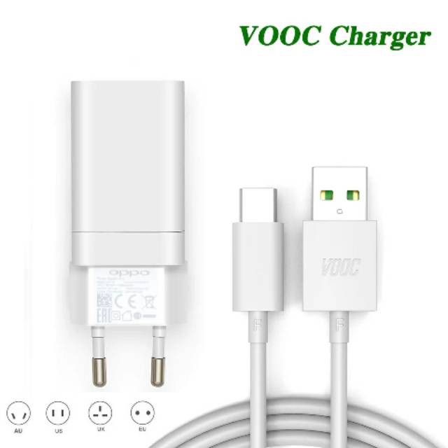 CHARGER OPPO ORIGINAL VOOC 4A TYPE C - CHARGER TYPE C FAST CHARGER