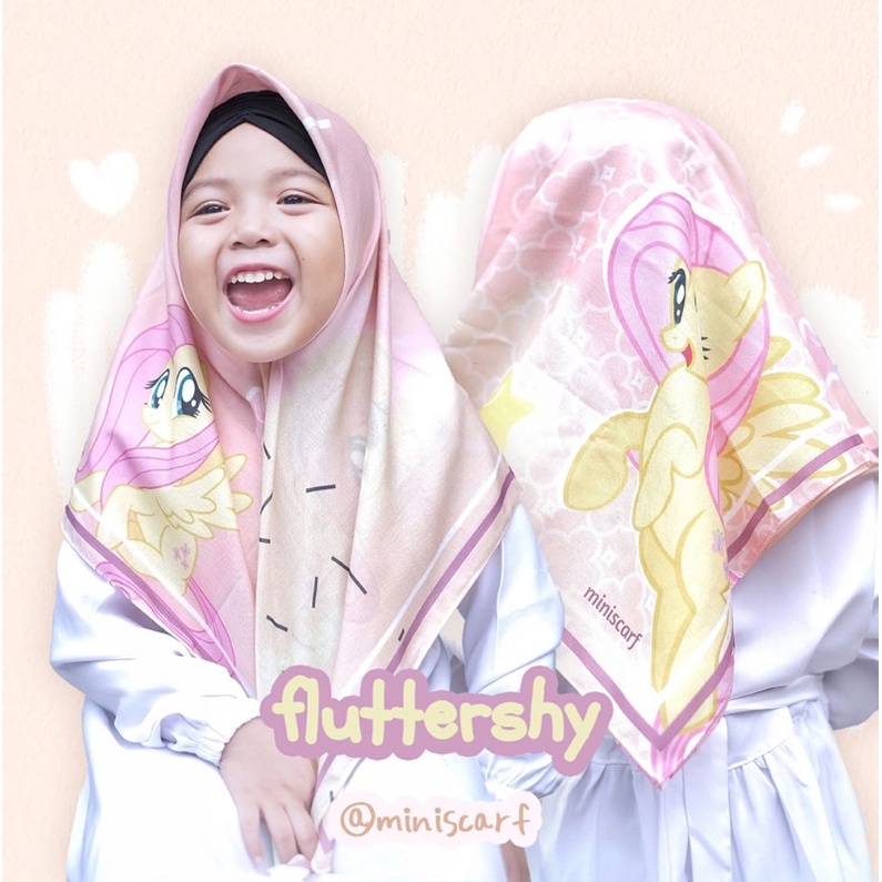 Pre Order - jilbab anak kerudung anak little pony