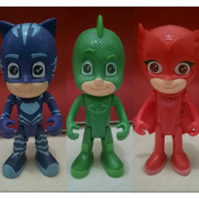 Figure Pj Masks Ukuran Besar Dengan Lampu harga 3 Pcs atau Kado Mainan Anak Pj Masks