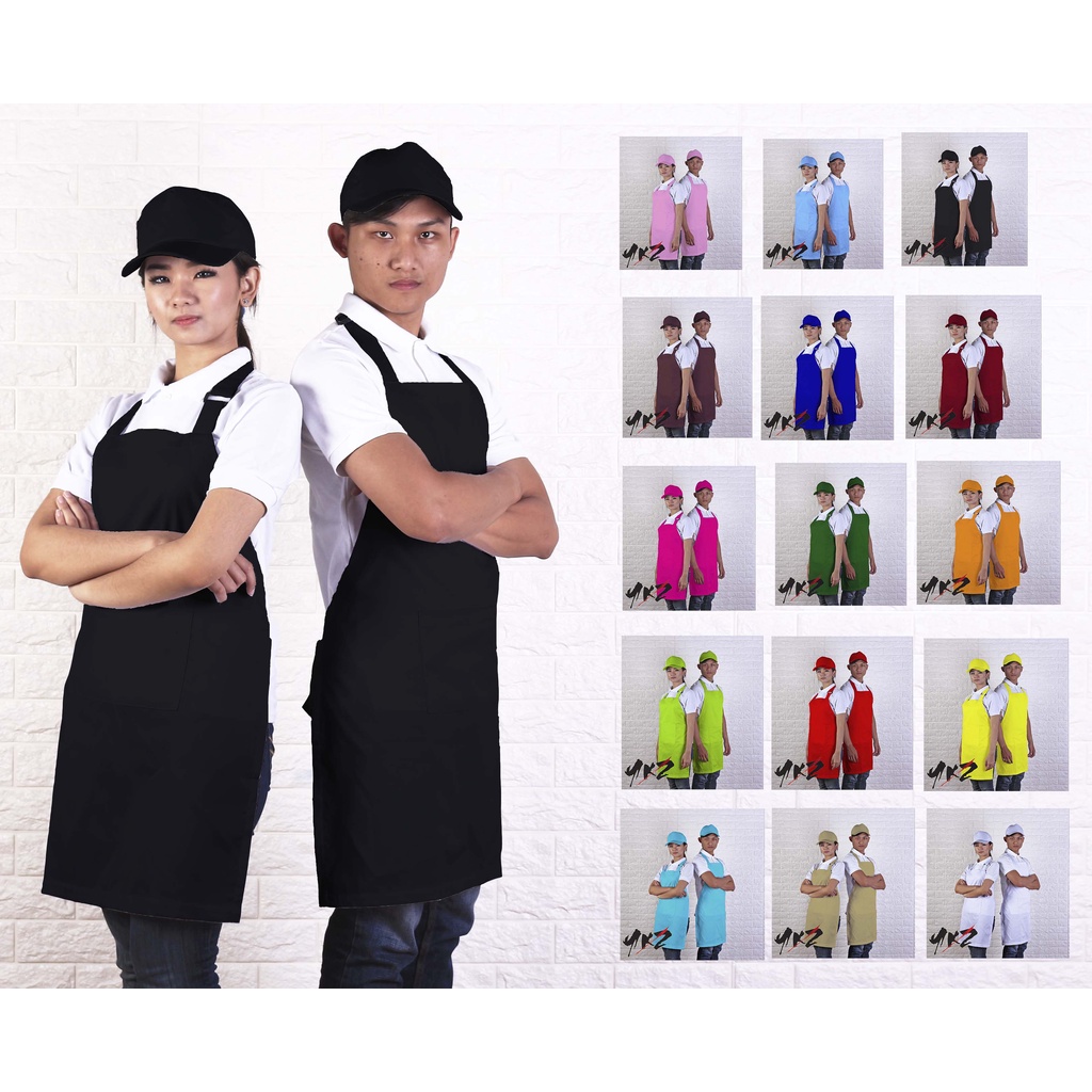 apron barista polos/ celemek polos / apron kitchen / apron barber / apron chef /apron barista<apron>