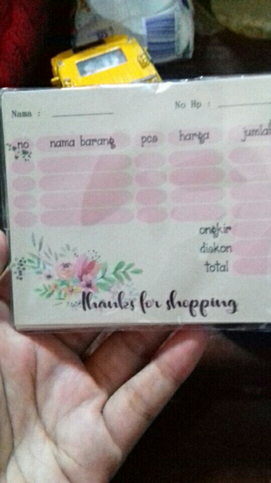 [ Bisa Cod ] Nota Olshop Online Shop Universal