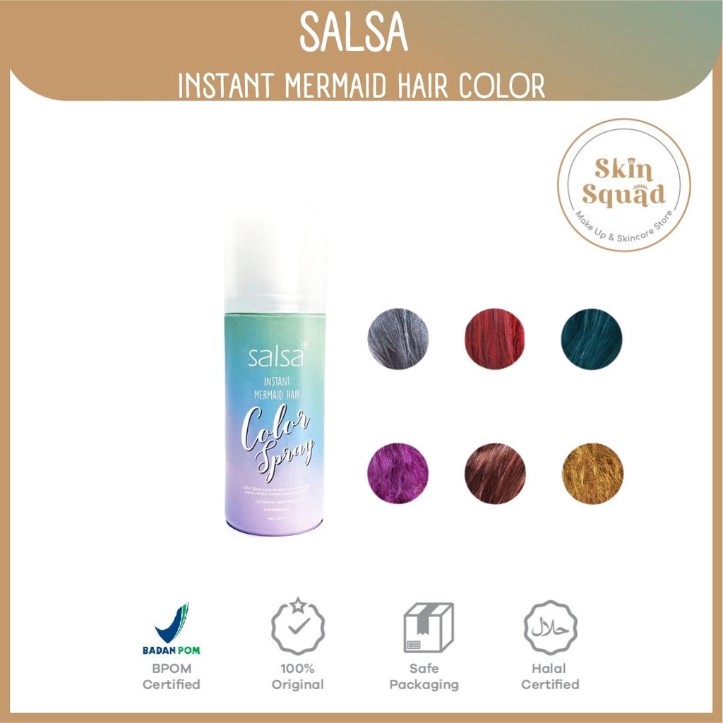Salsa Instant Mermaid Hair Color Spray / Hair Color / Hair Color Spray