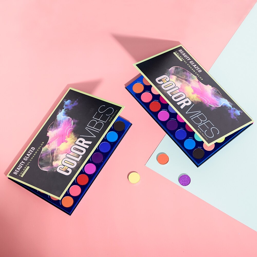 Beauty Glazed Color Vibes 40 Color Eyeshadow Matte Eyeshadow Palette Beauty Glazed Eyeshadow Beauty Glazed