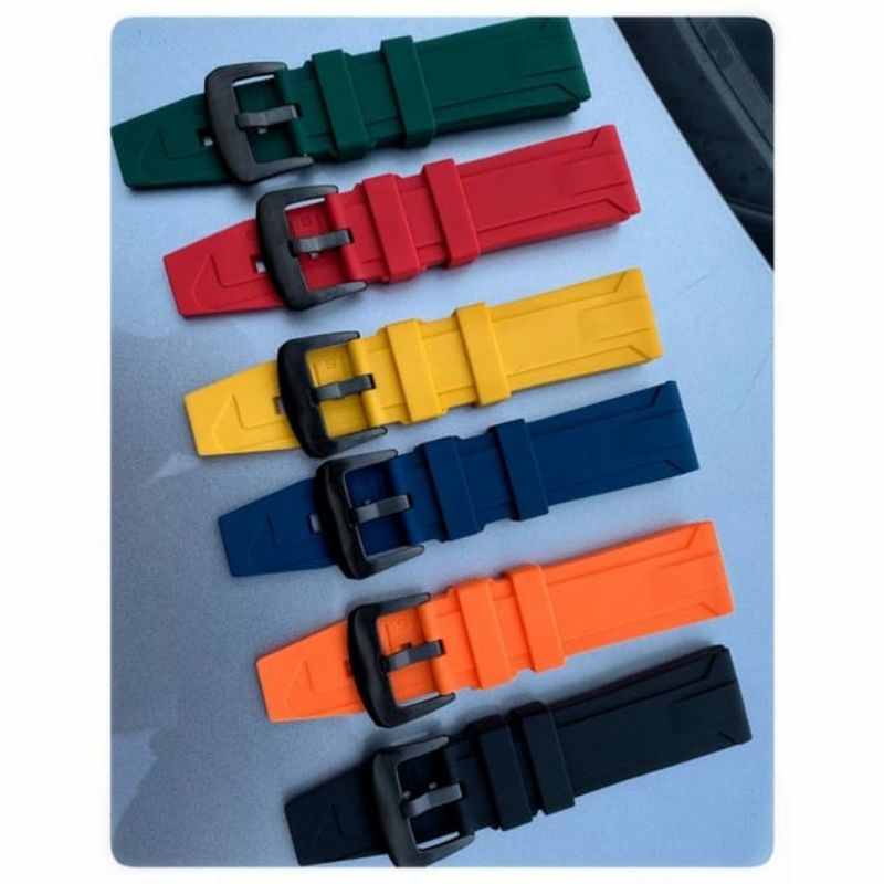 Jual Tali strap jam tangan karet untuk Alexander Christie T5 22mm 24mm