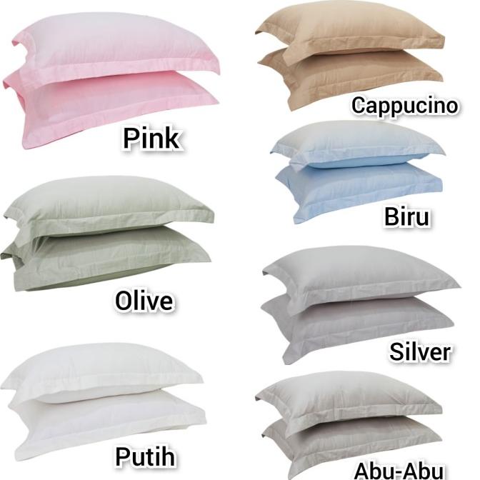 sarung bantal katun jepang polos