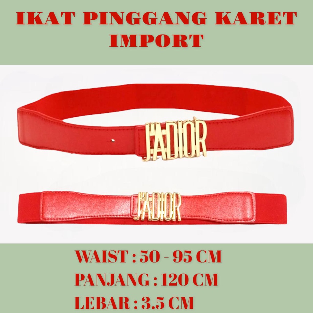 SMARTGIRL NEW IKAT PINGGANG KARET WANITA IMPORT / TALI PINGGANG CEWEK FASHION 560/570/600/610/620